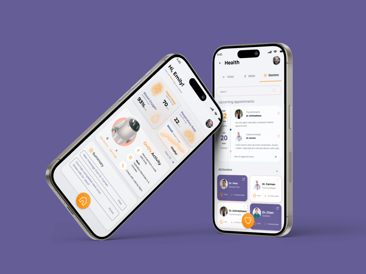 OrrO app home screen